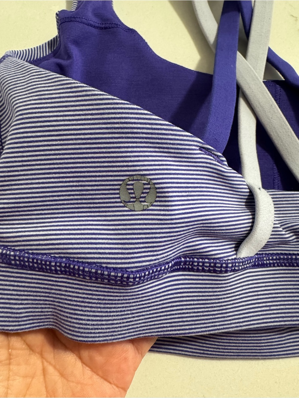 lululemon athletica Purple & Lavender Cross-Back Sports Bra - Picture 6 of 7
